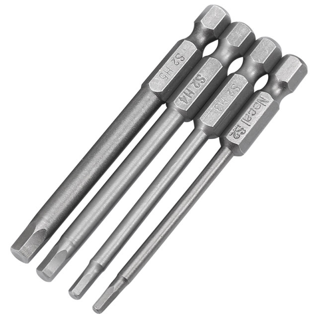 Alloy steel electric bit S2 magnetic electric drill bit screwdriver head pneumatic inner hexagonal wind bit screwdriver set