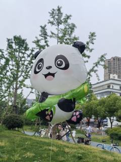 New cartoon panda balloon panda balloon floating balloon non-self-sealing space ball children's day gift