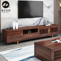 New Chinese solid wood coffee table TV cabinet combination set modern simple dining chair light luxury living room furniture bedroom floor cabinet