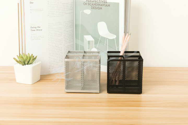 Square separation pen holder Stationery office supplies craft pen holder 