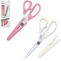 Japan Coke Clover pastel series scissors with cover 36-653 654