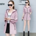 Áo khoác nữ dáng dài trung thu 2019 mùa xuân và mùa thu phiên bản mới của Hàn Quốc áo khoác dạ dáng dài của phụ nữ rộng rãi mùa thu phong cách mỏng - Trench Coat