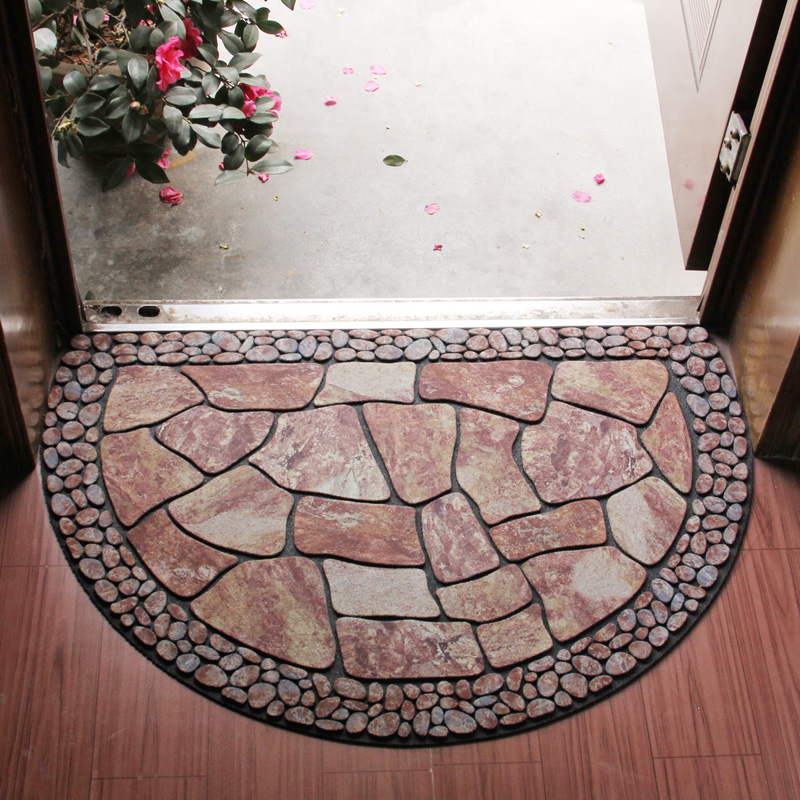 Cao su Âu Mỹ đổ vào thảm cửa biệt thự thảm foyer cửa mat thảm đất vào thảm gia đình - Thảm sàn thảm chùi chân