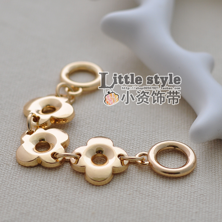 Q sản phẩm mới DIY handmade túi phụ kiện phần cứng túi giày trang trí phần cứng chuỗi hoa giày khóa hành lý phụ kiện X - Phụ kiện hành lý dây đeo túi xách bằng da