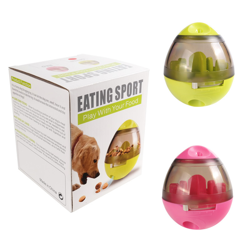 Tumbler pet toy Tự động cho chó ăn thức ăn bóng DOG đồ ăn nhẹ spiller Thức ăn cho chó đồ chơi thú cưng