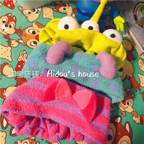 Tail single unlicensed three-eyed monster university hair monster in Wonderland Miao Miao Cat plush hair band with face headband hair