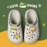 Детские летние тапочки для мальчиков, нескользящие пляжные слайдеры, мягкая подошва, подходит для подростков