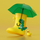 Детский дождевик, детские нескользящие сапоги для мальчиков для школьников