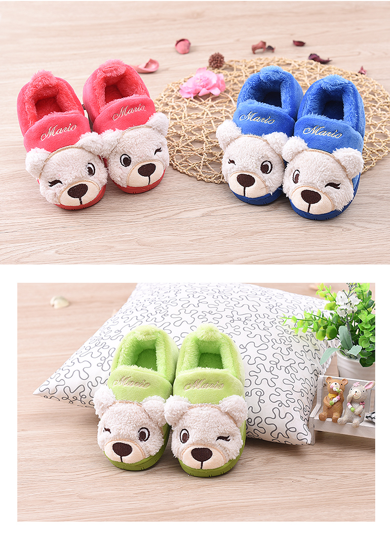 Chaussons enfants en suède CHEERFUL MARIO pour hiver - semelle tendon - Ref 986390 Image 17