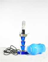 Old lamp white magnolia lampshade glass lamp Shanghai old objects table lamp study room decoration nostalgic scene props theater