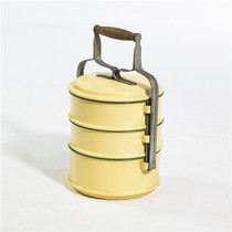 60-70 old Shanghai folk multi-layer enamel suitcase portable lunch box old-fashioned nostalgic props ornaments home decoration