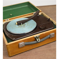 Old-fashioned wooden record player 80s old objects and ornaments Shanghai retro nostalgic props antique and second-hand collections