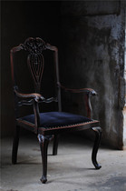 Boutique Western Old Shanghai Antique Chair Old Shanghai Nostalgic Dining Chair School Furniture Vintage Mansion Furniture