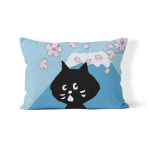Japanese style nenet cartoon cute cat nya long waist pillow cushion sofa living room bedroom bedside backrest pillow