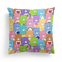 Care Bear series pillow cartoon rainbow bear animal car sofa cushion lumbar cushion with pillow core removable and washable