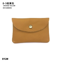 Маленькая сумка-конверт из яловой кожи первого слоя 8-5 оранжево-желтого цвета