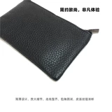 Кожаный кошелек с молнией, ультратонкая система хранения, картхолдер подходит для мужчин и женщин, воловья кожа, из натуральной кожи