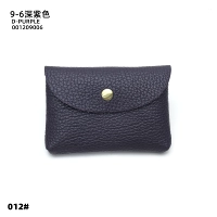 Маленькая сумка-конверт 9-6 темно-фиолетового цвета из воловьей кожи первого слоя