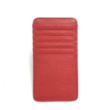 Длинный двусторонний ультратонкий кожаный вместительный и большой картхолдер для водительских прав, из натуральной кожи, воловья кожа