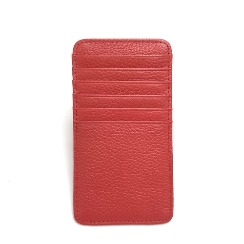 Длинный двусторонний ультратонкий кожаный вместительный и большой картхолдер для водительских прав, из натуральной кожи, воловья кожа