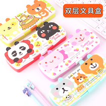 Han Edition Brief Childrens Pencil Case Female Cute Elementary School Girl multifunction writing case girl boy plastic lead pencil case