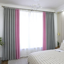 Meteor hemp ins Nordic wind cotton linen curtain shade cloth living room floor-to-ceiling window bedroom floating window finished simple and modern