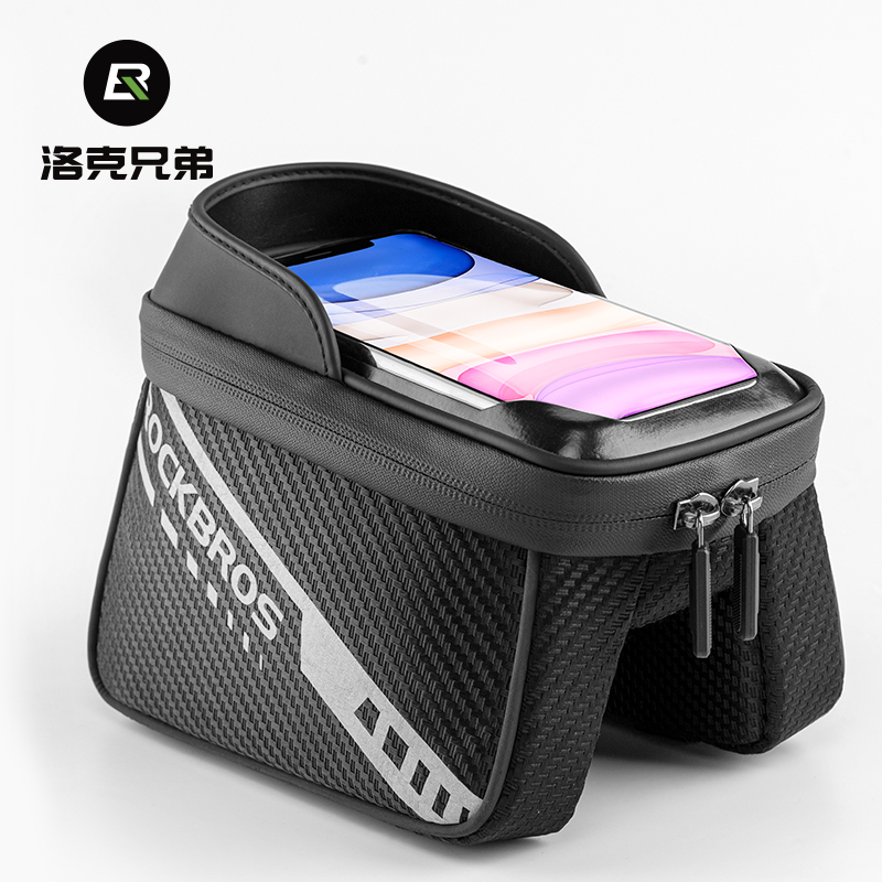 Lock Brothers Bike Bag Front Beam Mobile Phone Upper Tube Bag Mountaineering Car Saddle Bag Touch Screen Riding Equipment Accessories