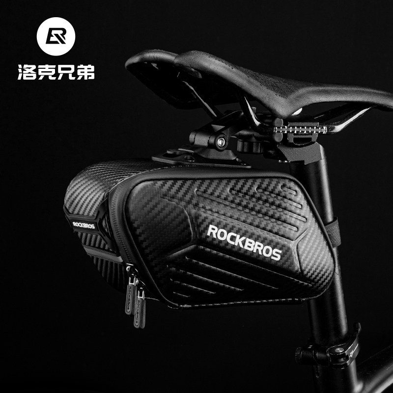 Locke Brothers Bike Tail Bag Mountain Road Bike Saddle Pack Hard Shell Rear Seat Bag Riding Gear
