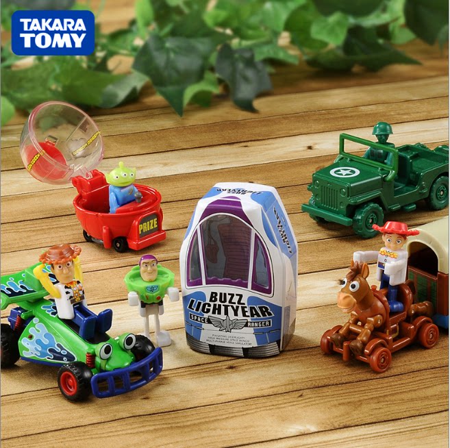 TOMY Domeka alloy car model Toy Story Buzz Lightyear Mr. Woody Fork