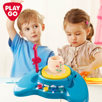 playgo electric small pottery machine 8517 soft clay diy colored pottery clay kindergarten handmade childrens toys