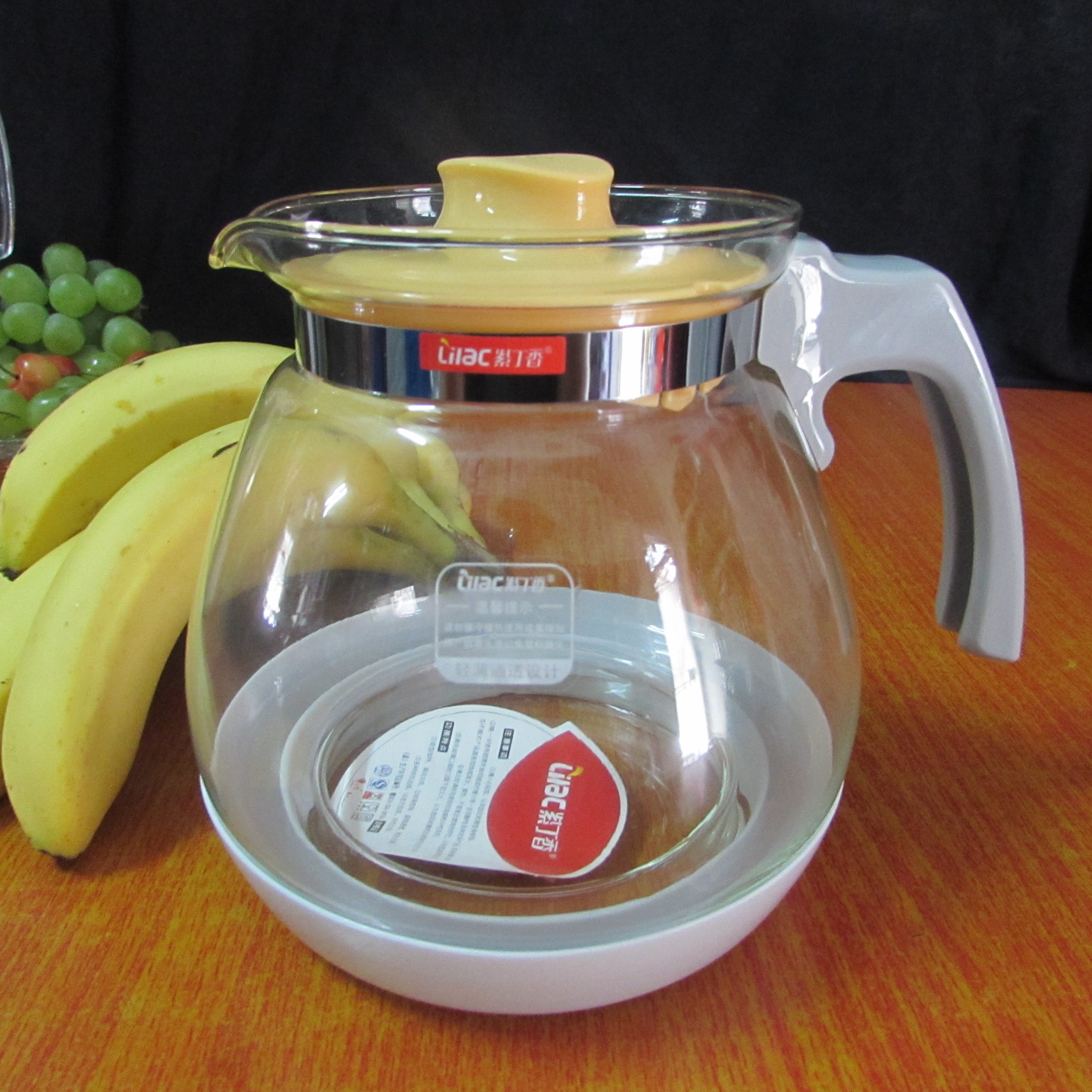 Lilac S49 Qingying pot glass teapot heat resistant jug juice pot 1 7L large capacity pot 2 only-Taobao