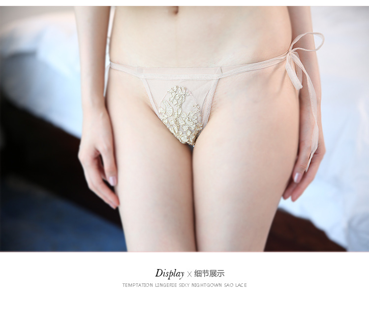Cám dỗ Sao người lớn vui vẻ tạp dề phù hợp với ladies ren sexy nightdress mùa xuân mùa hè đồ ngủ sling đồ lót trong suốt
