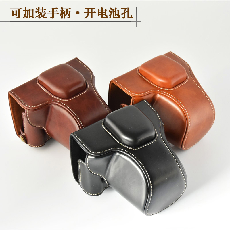 Fuji Micro Monocular Camera X-T100 Camera Leather Cover Handle Camera Bag XT100 Direct Battery Single Shoulder Backpack