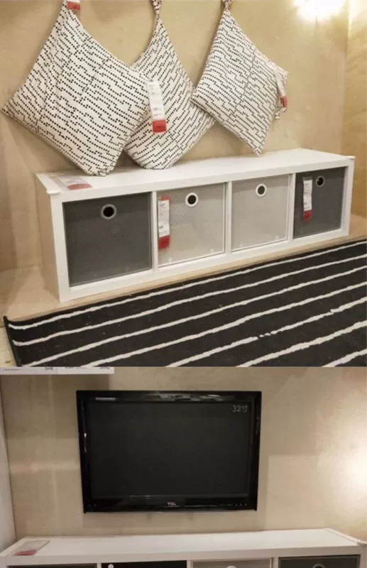 IKEA trong nước mua Calek Kệ đơn vị tủ hồ sơ kệ mạng lưới lưu trữ lưới hiển thị đứng ba lớp - Kệ