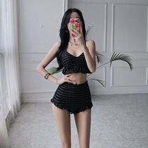 Dudu point Han Shang Korean ins Fairy Bikini Three Piece Swimsuit Women Summer High Waist Cover Belly 2021 Hot Spring Swimsuit