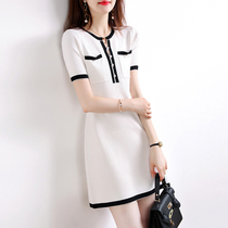 SNICYKER Lions dress lady 2022 Summer new body slim name Yuanyu Temperament Superior Ice Silk Dresses