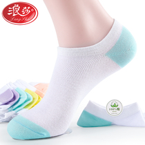 Boat socks womens cotton shallow mouth invisible thin cotton deodorant short tube socks womens summer breathable socks womens socks tide