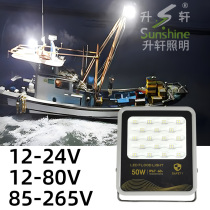 LED floodlight low pressure 12V24V36V48V waterproof AC DC marine anti-interference battery night market stalls