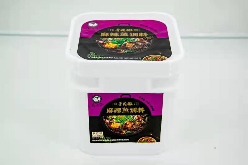 Choe mother-in-law spicy fish seasoning 3 6kg barrels of Choi-in-law Chongqing Spicy Fish Seasoning with spicy fish fillet seasonings Sichuan cuisine