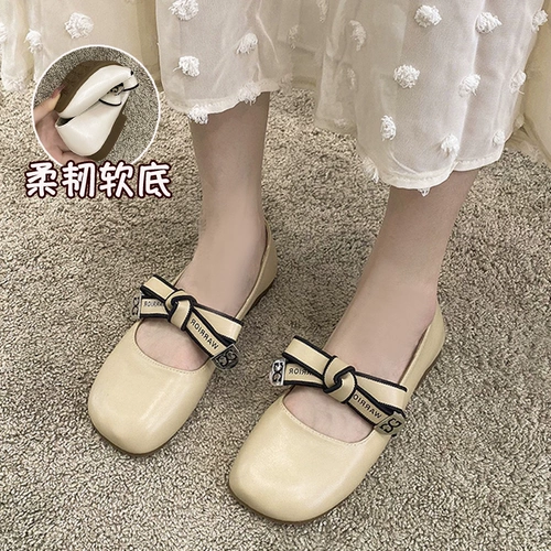 Туфли для кожаной обуви, летняя универсальная обувь на плоской подошве, мягкая подошва, сезон 2021