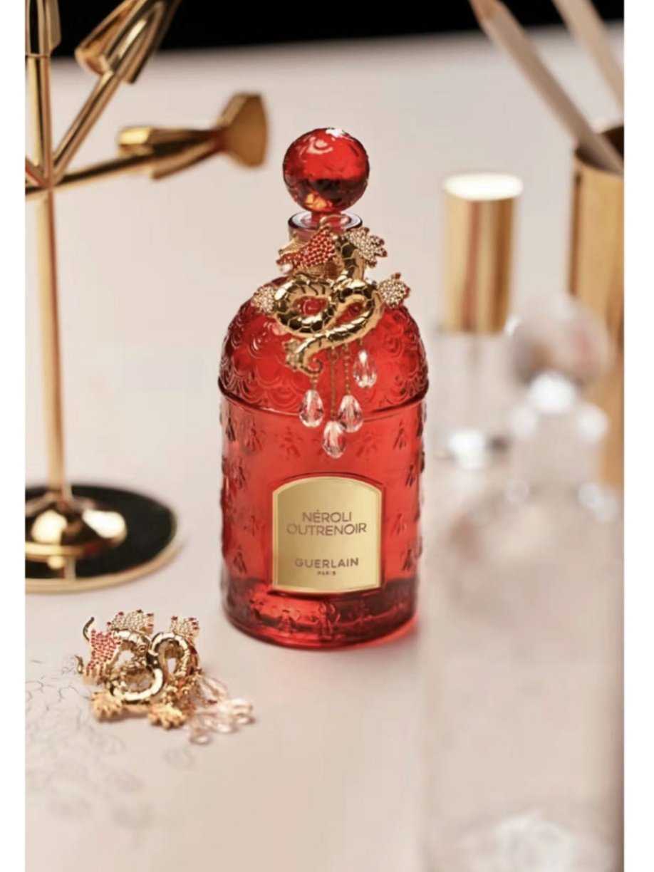 5050元买Guerlain娇兰香水24新年限定鸿运娇龙艺术沙龙迷夜橙花蜂姿瓶