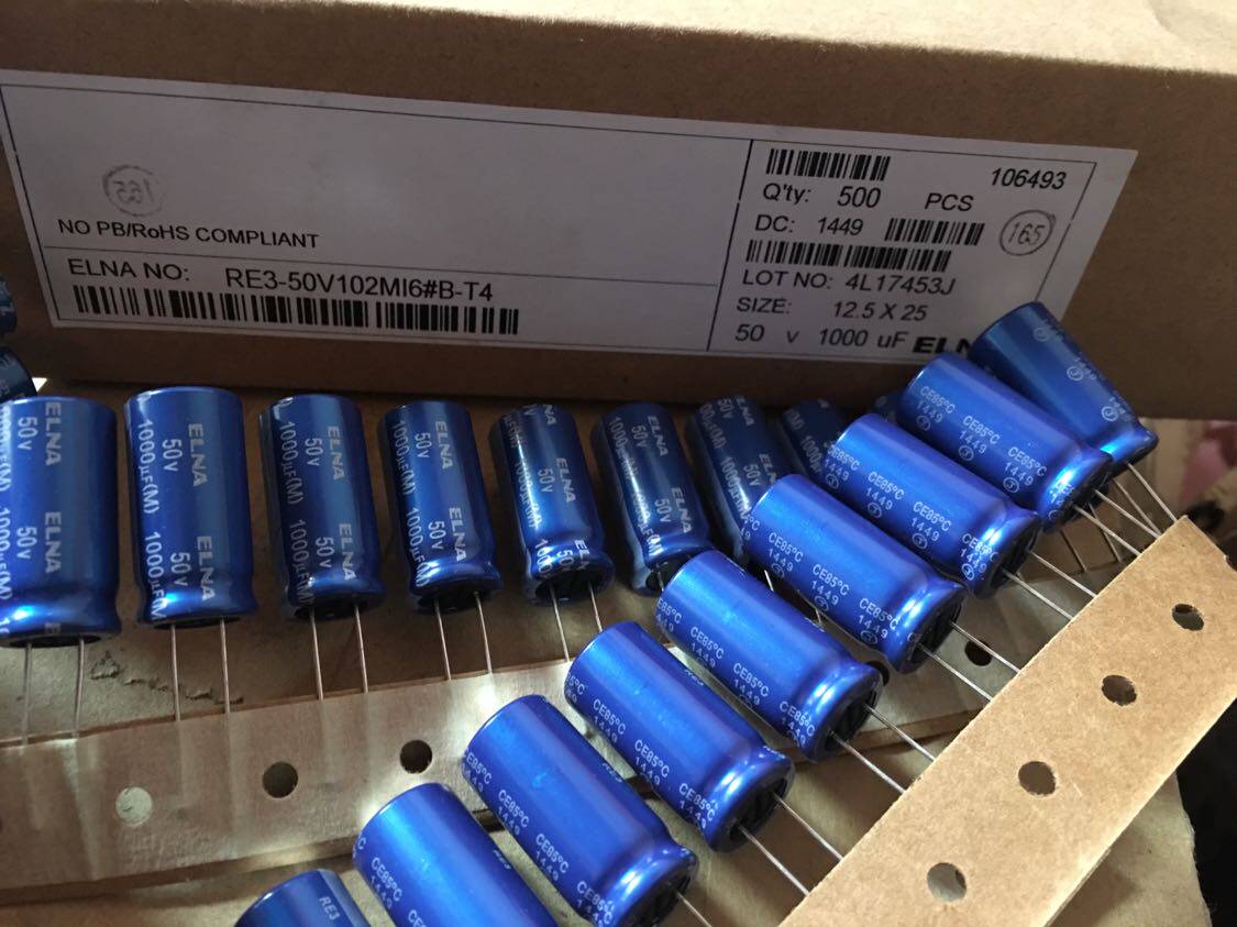 1000UF50V Japan Ina ELNA Fever electrolytic capacitor 50V1000UF 13 * 25 RE3