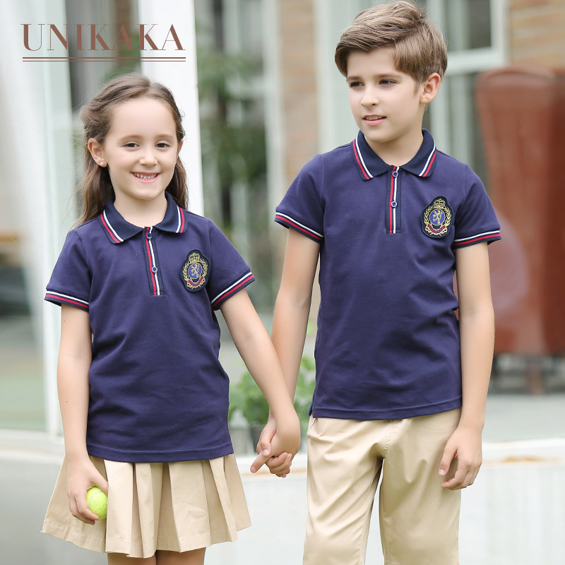 Unikaka children's summer clothes primary school uniforms kindergarten garden clothes summer sportswear class clothes college style suits
