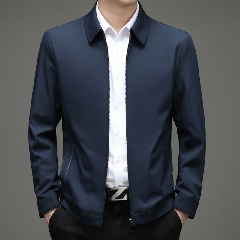 Mk Executive Jacket Men's Spring and Autumn 2026 New High-End Business Casual Lapel Jacket for Middle-Aged Men