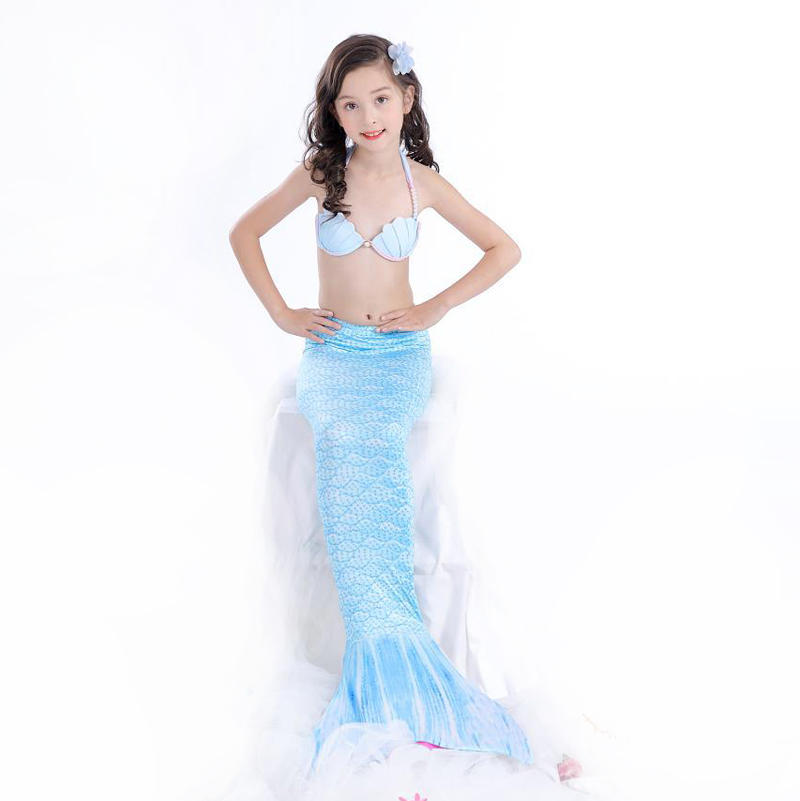 2018 mới cho trẻ em nàng tiên cá đồ bơi bé gái áo tắm vỏ bikini nàng tiên cá chia áo tắm - Bộ đồ bơi của Kid đồ bơi cho bé 1 tuổi