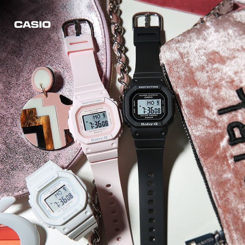 casio flagship store BGD-560 waterproof electronic small block lady watches CASIO official BABY-G
