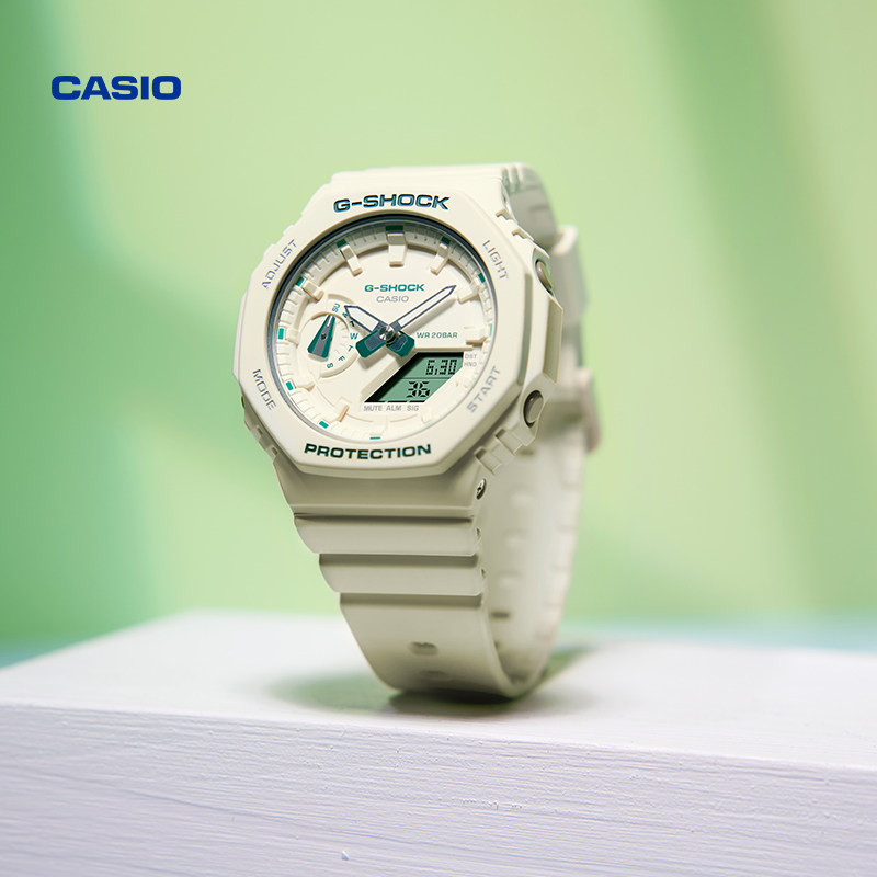 Casio Flagship Store Gma-S2100Ga Octagonal Sports Watch for Women Casio Official G-Shock