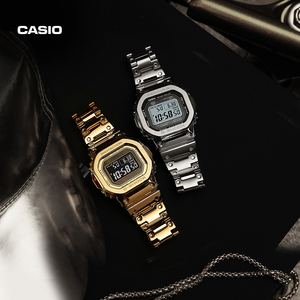 [明星同款]casio旗舰店GMW-B5000金银方块卡西欧官方正品G-SHOCK