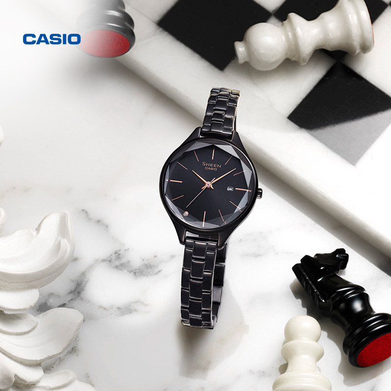 [New Year's Gift] Casio official store She-4062 Simple Analog Student Watch for Women Casio Sheen
