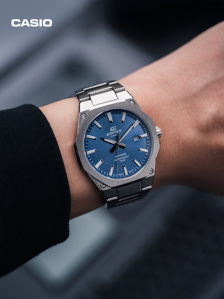 Casio Flagship Store Efr-S108 Lightweight Trendy Business Student Watch Men's Model Casio Official Edifice